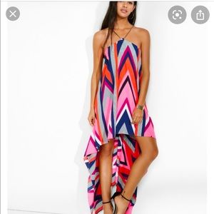 ❤️SOLD❤️Express Chevron high-low dress